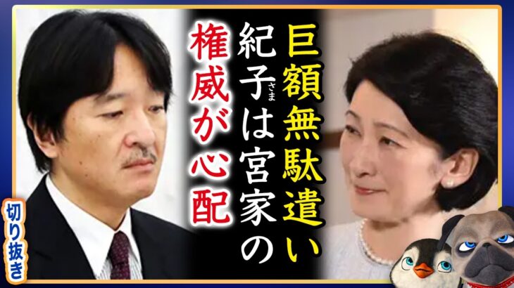 【A宮家】巨額の税金無駄遣いで威信の喪失を懸念してるらしいズレた宮家【切り抜き】