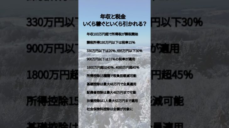 年収と税金、いくら稼いだらいくら税金を引かれる#貯金　#節約　#投資　#あおぞらお金　#お徳　#FX　#ビジネス#資産　#資格