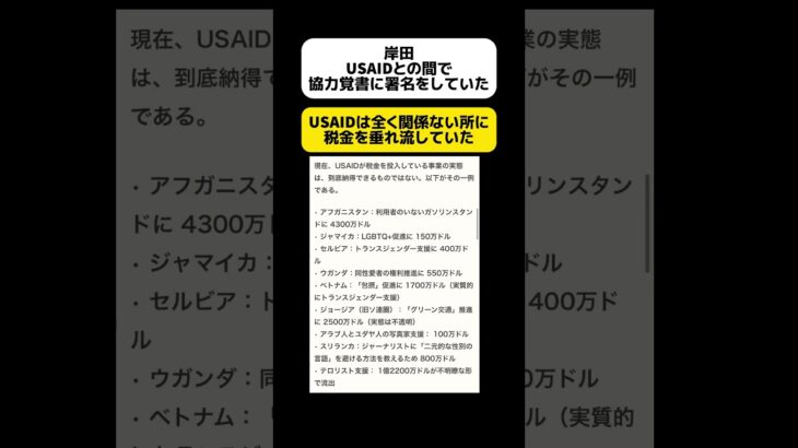 【批判】岸田前総理、アメリカの税金垂れ流しに加担 #shorts