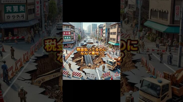 【八潮市の陥没事故】税金払ってるのに寄付！？#時事 #八潮市 #陥没事故 #税金 #寄付