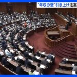 「103万円の壁」引き上げへ　「所得税法改正案」が参院で審議入り　予算案は「再修正」めぐり衆・参の予算委員長が会談｜TBS NEWS DIG