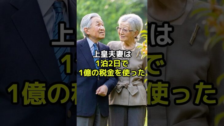 上皇夫妻は1泊2日で1億の税金を使ったって本当！？