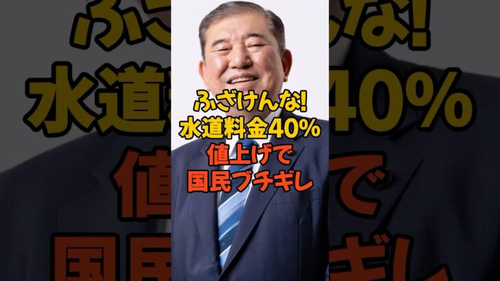 🔥水道料金値上げで国民ブチギレ #自民党 #水道工事 #税金