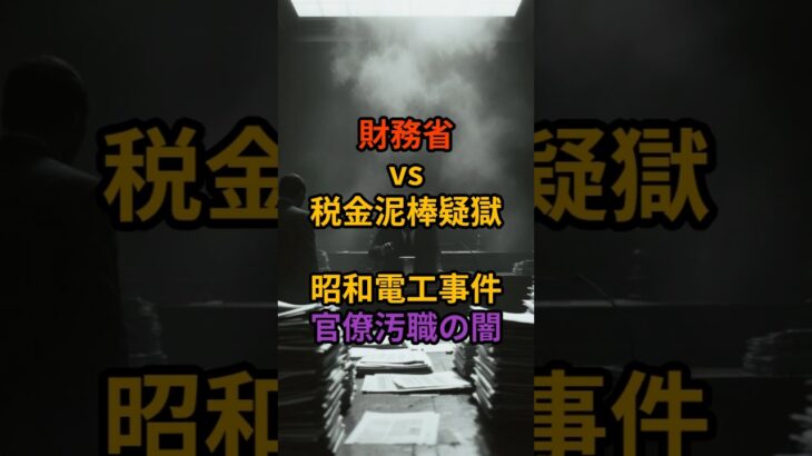 【財務省vs税金泥棒疑獄】昭和電工事件と官僚汚職の闇 #歴史 #所得税 #雑学 #文化 #日本 #お金 VOICEVOX:青山龍星