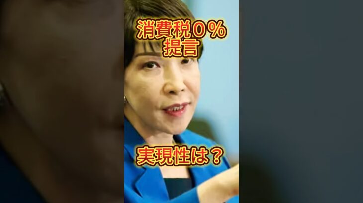 「消費税0％にしろ！」って本気？高市さんの主張が話題に#消費税ゼロ #高市早苗 #物価高騰 #政治ニュース #YouTubeショート #税制改革 #自民党 #減税議論