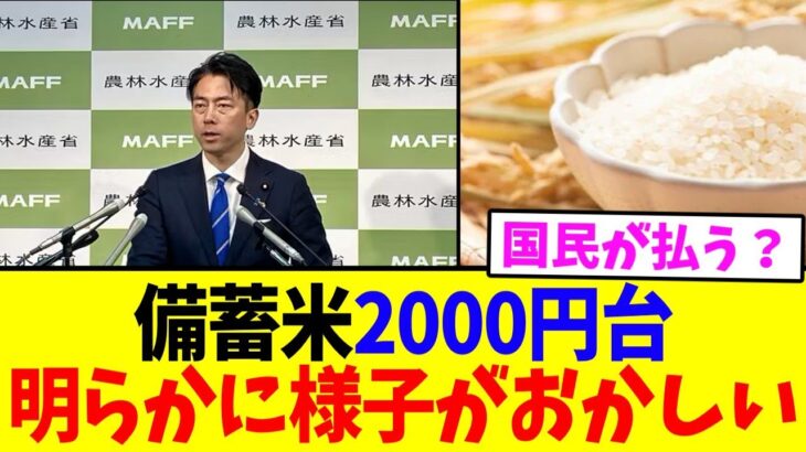 【暴露】備蓄米2000円台のカラクリ…実は税金頼み！？ヤバすぎるｗ