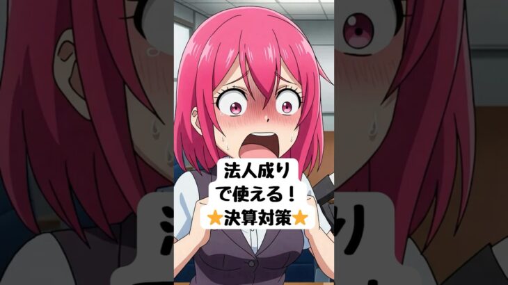 【決算対策の節税術】法人成りで使える！(^^♪【3分で節税】