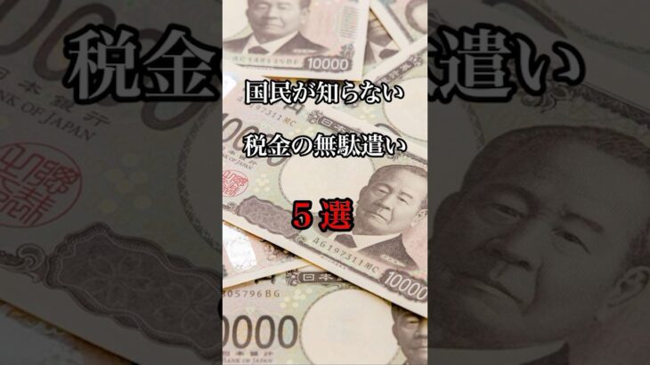 国民が知らない税金の無駄遣い5選 #shorts  #雑学 #税金 #政治経済