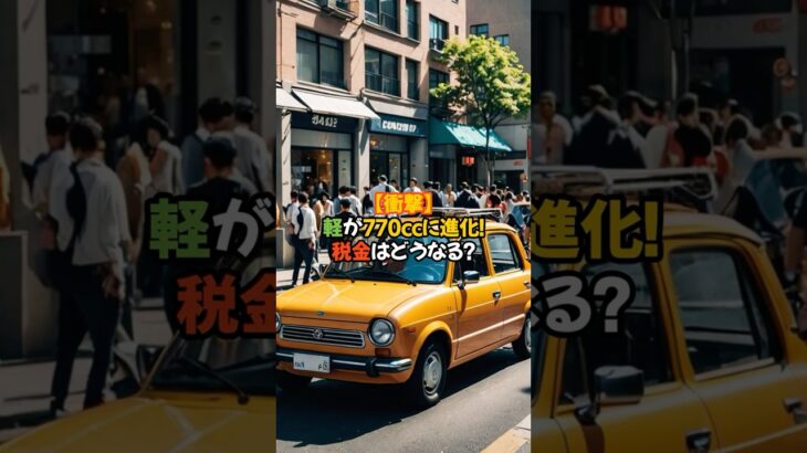 【衝撃】 軽が770ccに進化！ 税金はどうなる？ #海外の反応 #shorts