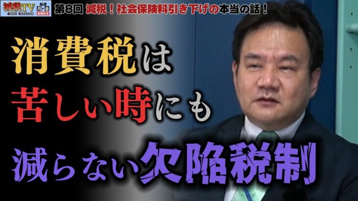 消費税は不要！国民を苦しめる税金の使い道を暴露！〈第8回：減税！社会保険料引き下げの本当の話〉 #減税TV #石川まさとし #金子洋一 #名嘉眞要