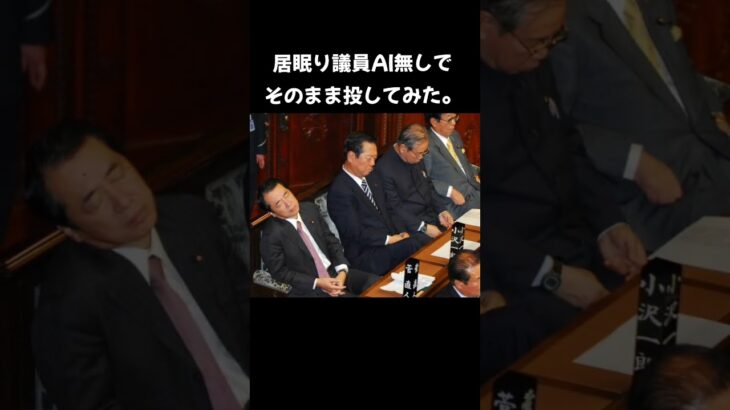 居眠り議員AI加工無しでそのまま投稿してみた。 #居眠り #税金 #所得税 #参議院