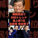 SNSトレンド1位「減税見送り」←理由が最悪すぎた#自民党#石破茂#政治#Short#税金#減税日本
