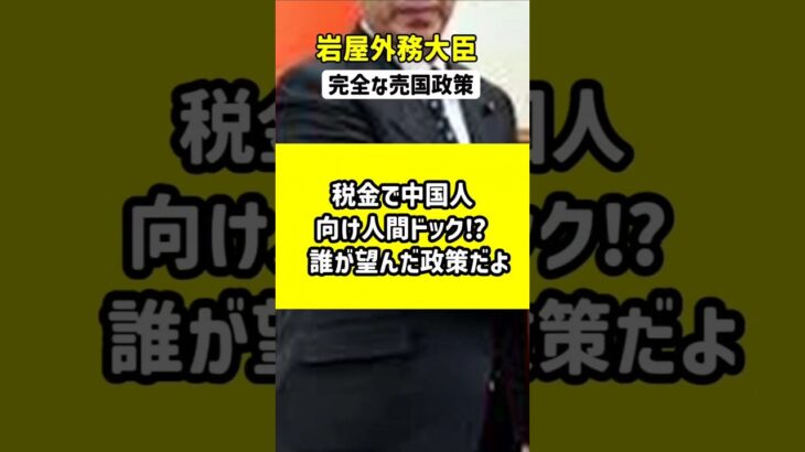 中国人向け医療ツアーに税金投入⁉ 国民激怒の理由とは #shorts #自民党 #医療ツーリズム #税金 #増税 #減税 #人間ドック #外務省 #岩屋毅 #ニュース速報  #国民の声 #石破茂