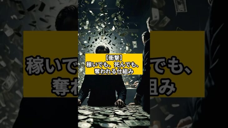 【衝撃】稼いでも、死んでも、奪われる仕組み　#減税 #税金 #財務省 #自民党 #相続税 #贈与税 #社会保険料  #節約 #節税 #お金 #shorts #賢く暮らすメモ