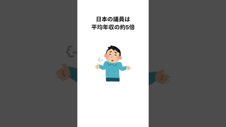 議員ってそんなにもらってんの!?#shorts #税金 #雑学 #プチ知識