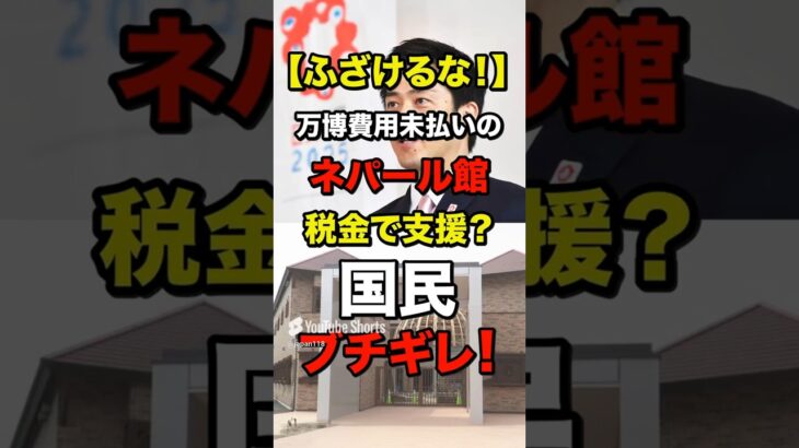 【ふざけるな！】万博費用未払いのネパール館、税金で支援？国民ブチギレ！ #shorts