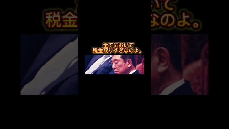 全てにおいて税金取りすぎなのよ。。#shorts #税金 #自民党 #政治家 #国会 #日本 #japan #石破総理 #財務省
