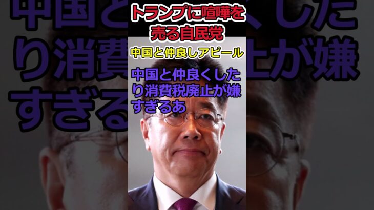 自民党がトランプに喧嘩を売る!?⇒消費税の廃止はそこまで嫌か！ #shorts #自民党 #トランプ #消費税 #関税 #加藤勝信 #trending  #news #youtubeshorts