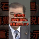 石破総理 食料品消費税減税に慎重姿勢 #自民党 #石破茂 #財務省 #消費税 #消費税減税