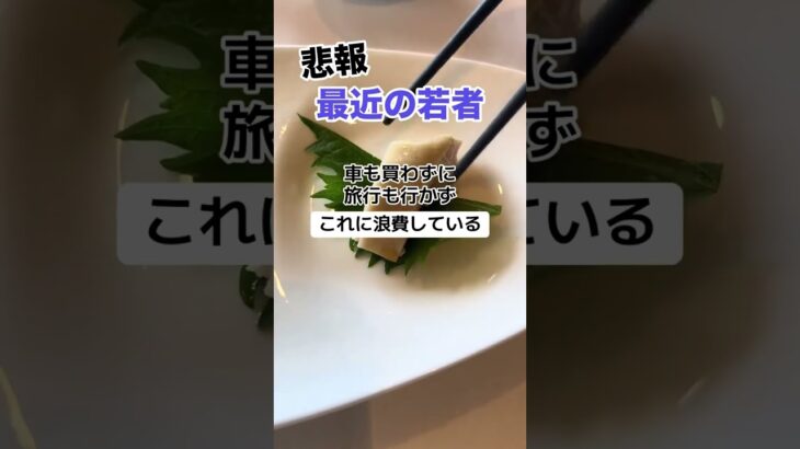 最近の若者が浪費してるのは「税金だけ」