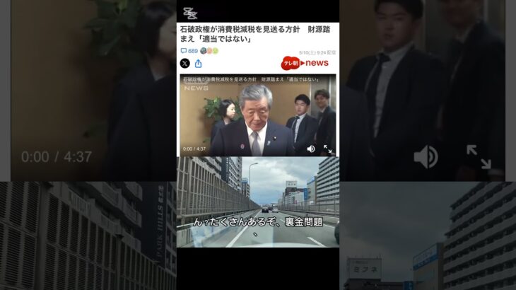【参議院】消費税の減税を実施しない自民党を褒める祖父に呆れましたので物申す #自民党 #議員定数削減 #国民民主党 #消費税 #減税 #所得税 #参議院選挙