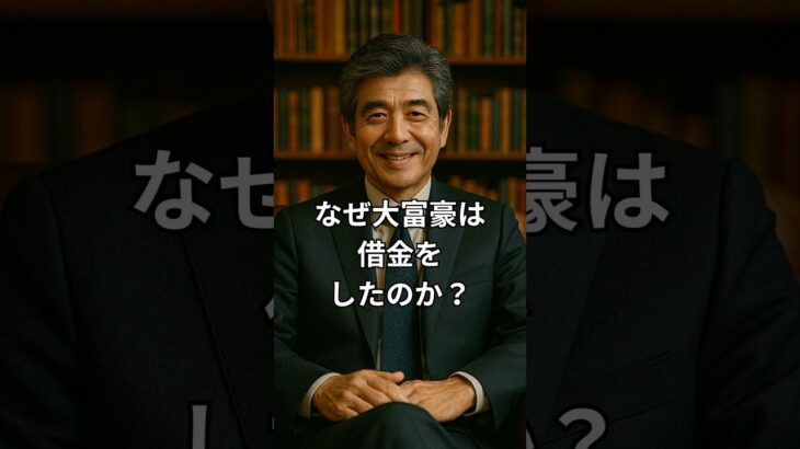 なぜ大富豪は借金をしたのか？　＃借金＃戦略＃税金＃資産家＃知恵＃大富豪＃成功者＃思考の違い