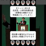 【ツッコミ待ち】自民党・小野寺政調会長「消費税を減税すれば物価高になってしまう」…に対する世間の反応