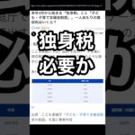 独身税って、必要なの？ #自民党 #独身税 #子育て支援 #子育て支援金 #こども家庭庁 #増税 #税金の使い道 #税金 #独身 #独身貴族 #独身男子 #独身女性