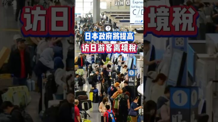 日本政府将提高访日游客离境税#日本生活#日本税收#日本游客#出境#离境税