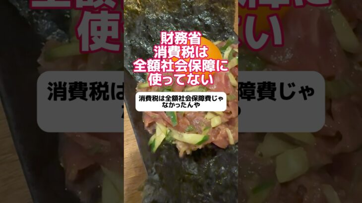 財務省「消費税は全額社会保障に使ってない」
