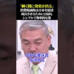 「瞬く間に効果が出る」消費税減税は日本を経済成長させるためには最もシンプルで効率的な策 #消費税減税 #減税 #藤井聡 #増税 #財務省 #ザイム真理教 #宮沢洋一 #自民党 #財務省解体