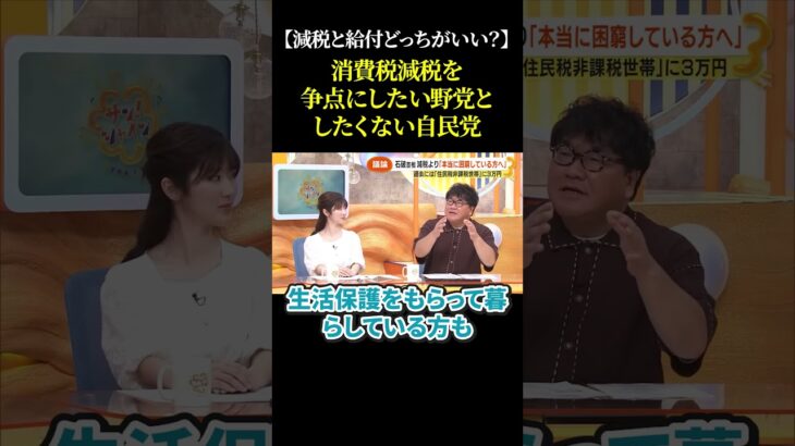 【減税と給付どっちがいい？】消費税減税を争点にしたい野党としたくない自民党 #自民党 #石破茂 #国民民主党 #立憲民主党 #減税