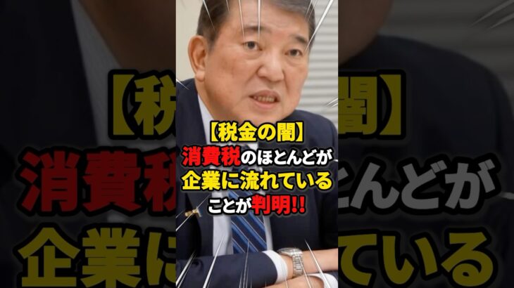 【衝撃】消費税のほとんどが企業に流れていることが判明!! #雑学 #ニュース #税金 #自民党