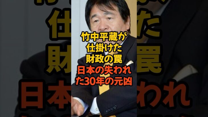 日本を止めた竹中財政の正体#百姓一揆#竹中平蔵 #財務省 #財政破綻論 #税金 #緊縮財政