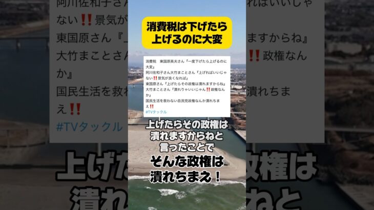 消費税は下げたら上げるのが大変だと #消費税 #減税