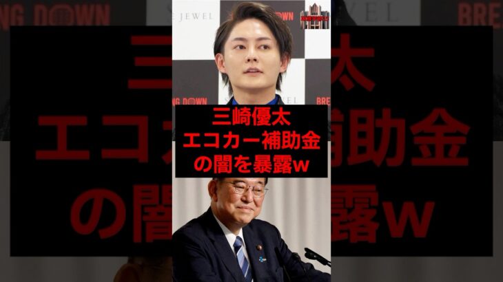 三崎優太、エコカー補助金の闇を暴露w #税金 #政治 #自民党 #石破 #三崎優太