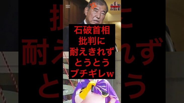 石破首相、批判に耐えきれずとうとうブチギレw #税金 #政治 #自民党 #石破茂