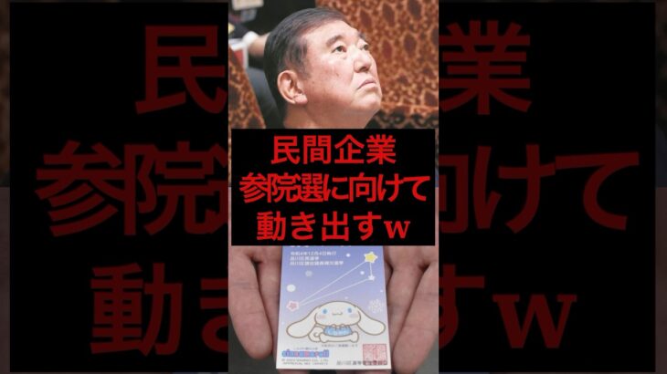 民間企業、参院選に向けて動き出すw #税金 #政治 #自民党 #石破 #参院選
