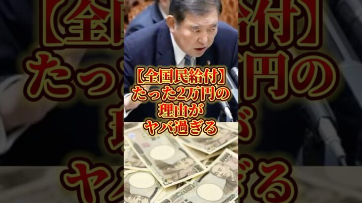 ㊗️【達成】国民給付2万円の理由がヤバすぎる#税金#政治#選挙#ニュース