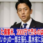 税金で買った備蓄米、2000円で売るのはおかしい？　「無料ではないか」の一部主張も…農水省に反論を聞いた #小泉進次郎 #農林水産省 #備蓄米