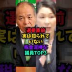 【税金ドロボー】あなたが知らない税金泥棒な議員ランキング#7月参院選