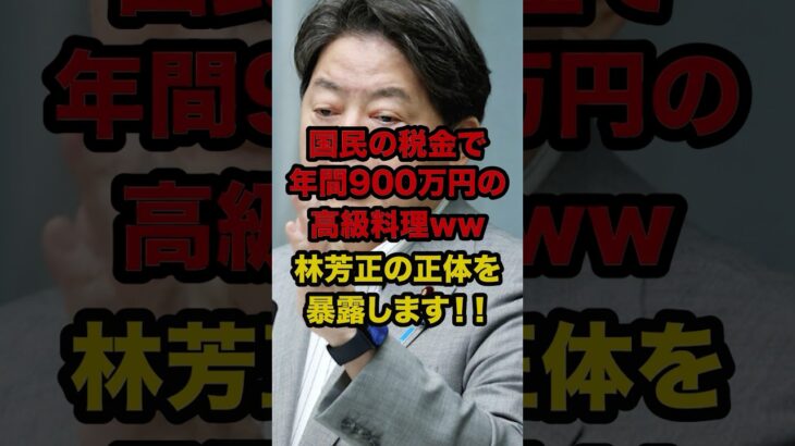 【拡散】国民の税金で”900万円分”食べ散らかす自民党の林官房長官ww#自民党  #高市早苗 #国民民主党 #玉木雄一郎 #財務省 #立憲民主党 #れいわ新選組#参政党#日本保守党