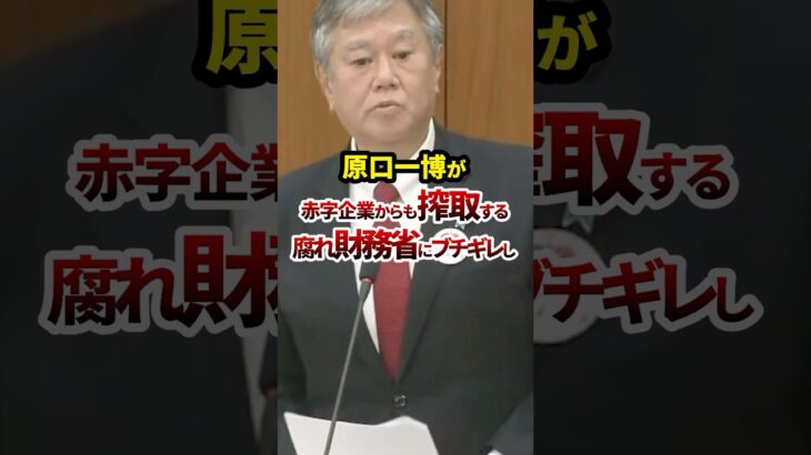 【立憲 原口】「適正って何なの!?」消費税で国民を苦しめる無能な財務省に原口一博がブチギレ… #shorts #国会中継 #政治