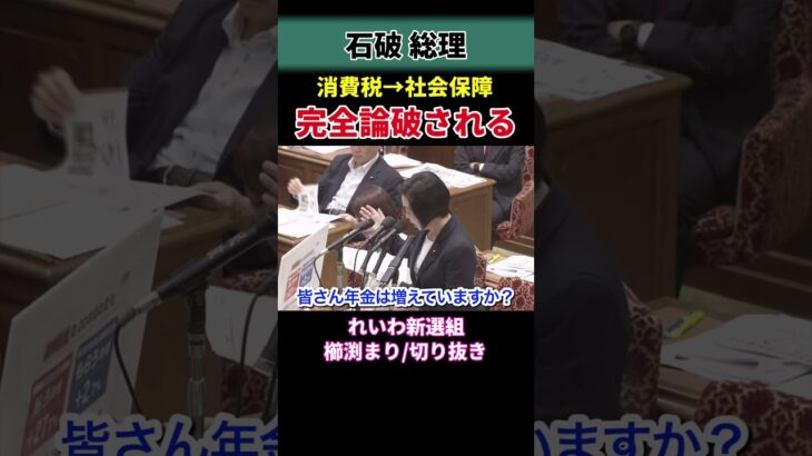 【れいわ新選組／切り抜き】消費税が社会保障に使われていなかった事が証明される‼️#shorts #れいわ新選組を与党に  #消費税は廃止