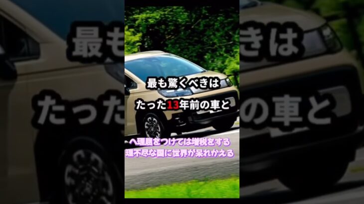 古いクルマの税金割増‼️