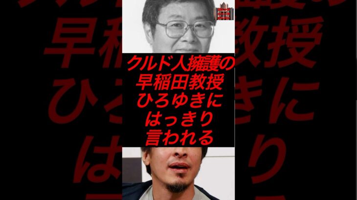 クルド人擁護の早稲田教授、ひろゆきにはっきり言われる #税金 #政治 #クルド人 #ひろゆき
