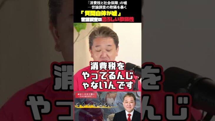 「消費税と社会保障」の嘘―世論調査の欺瞞を暴く #消費税の嘘 #世論操作 #税と社会保障 #洗脳手法 #財源神話