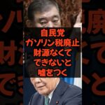 自民党ガソリン税廃止は財源なくてできないと嘘をつく #政治 #政治ニュース #参議院選挙 #石破茂 #物価上昇 #自民党 #物価高 #現金給付 #ガソリン税 #減税