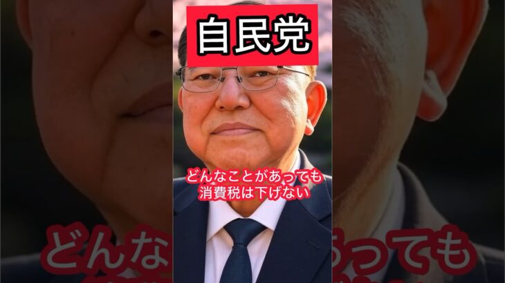 自民党、夏の参院選公約で消費税減税を盛り込まないことが確定　#自民党 #政治 #石破茂