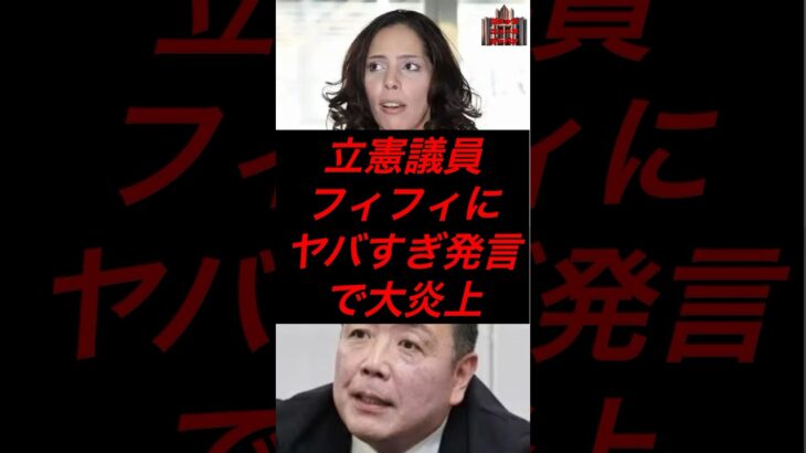 立憲議員、フィフィにヤバすぎ発言で大炎上　#政治 #税金 #立憲民主党 #フィフィ